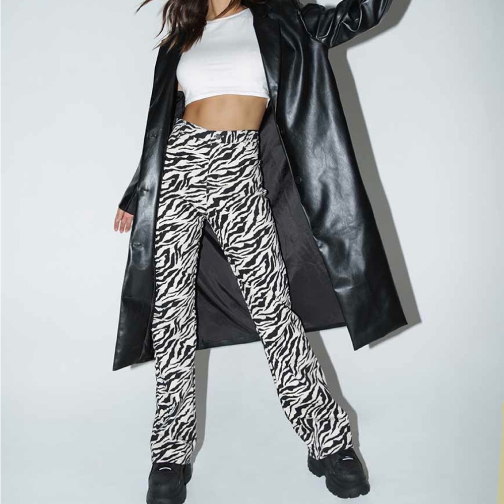 Motel Rocks Zebra Trousers (Size XS, fits like S)